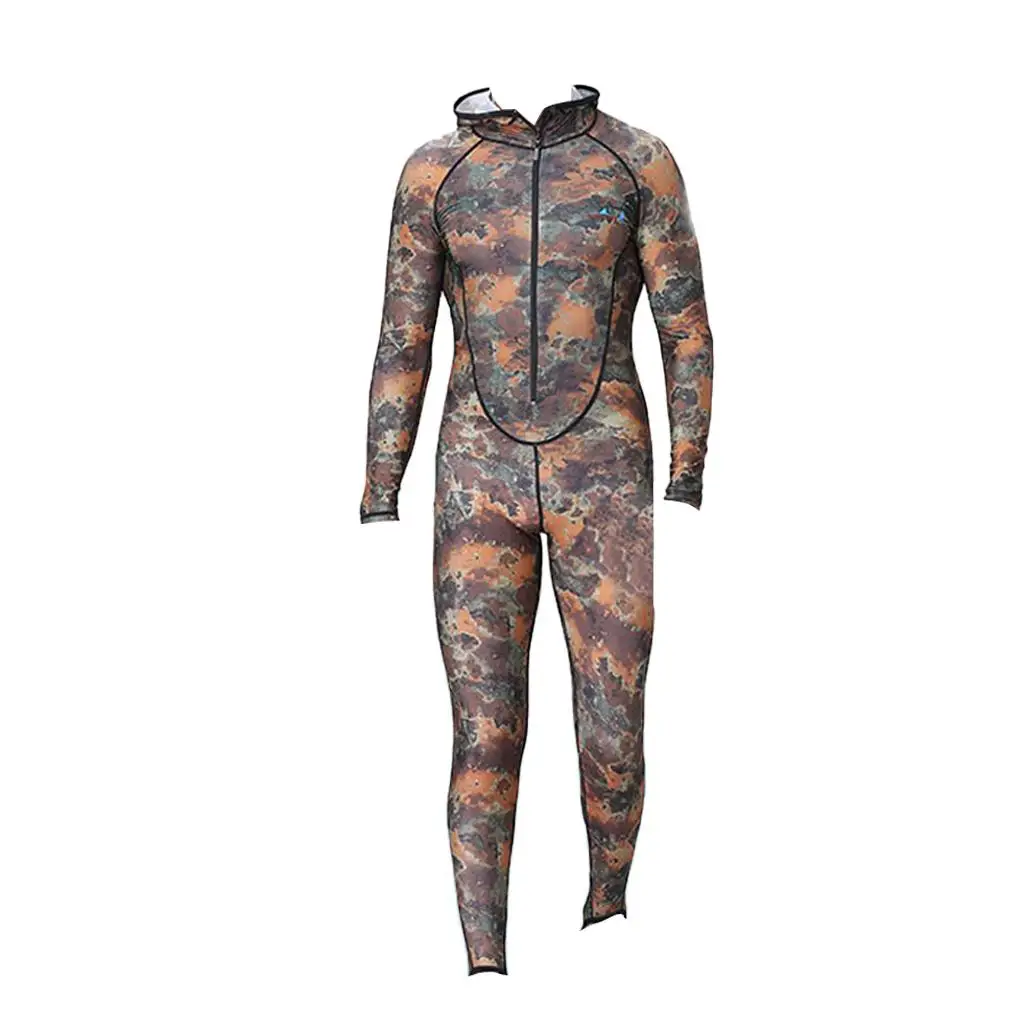 Mens Womens Camouflage Full  Length Long Sleeve Wetsuit SCUBA Diving Surfing Spearfishing Dive Suit Jumpsuit