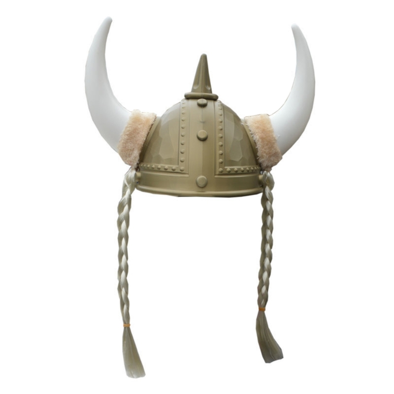 Erwachsener Wikinger helm mit Hörnern für Wikinger-Themen partys alter römischer Krieger hut für Halloween-Kostüm mittelalter liches Ankleiden – Detail 5