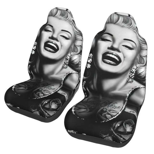 Funny Marilyn Monroe Car Seat Cover Custom Printing Universal Front Protector Accessories Cushion Set AliExpress