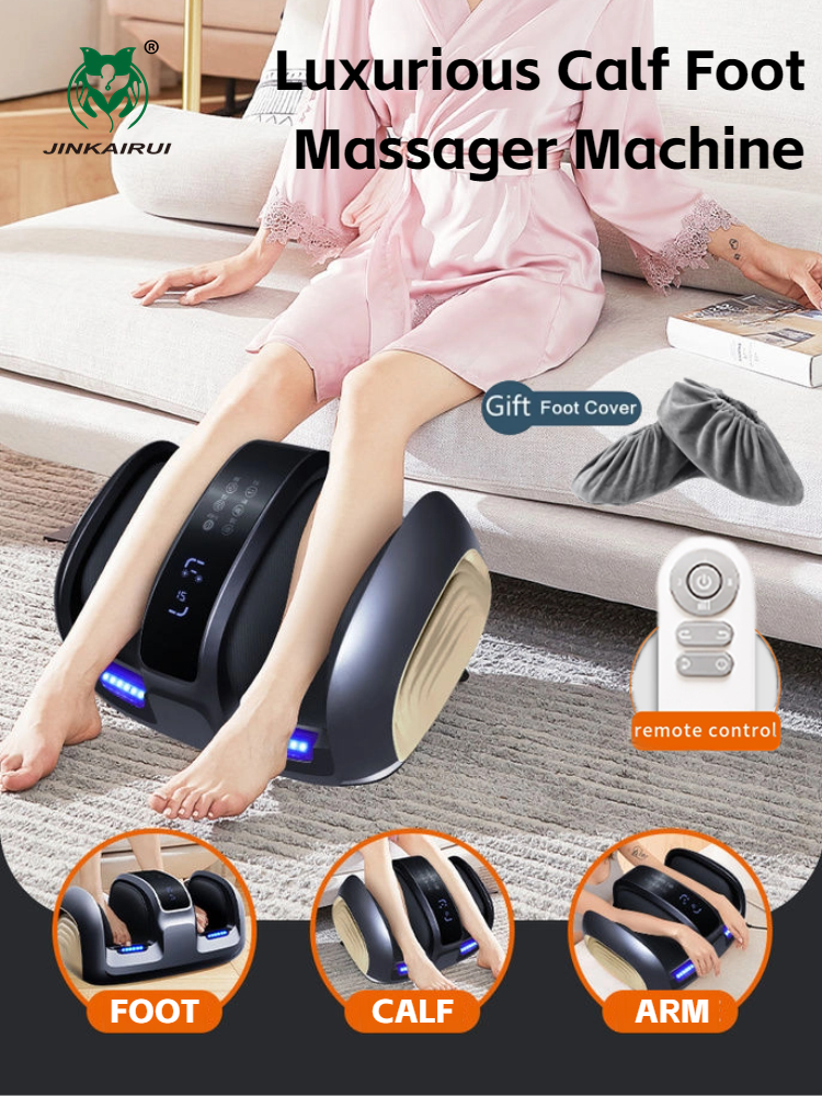 Best of Electric Foot Massager Shiatsu Calf Massage With Warm Heating Therapy Deep Kneading Compression Home Office Use Health Care Gift Reviews & Tips