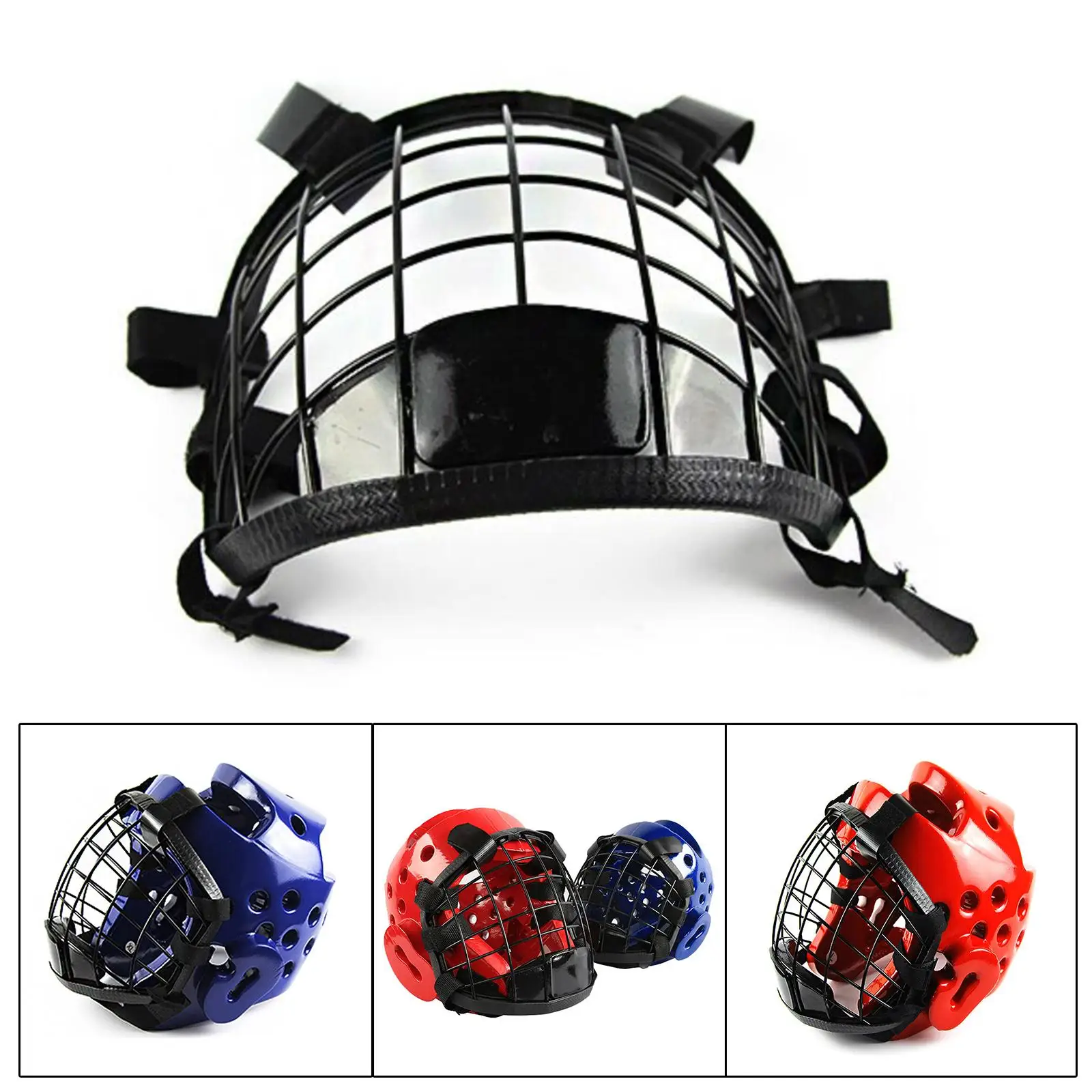 Metal Taekwondo Guard Child Removable Face Protection Protective Head Cover for Martial Arts Boxing Kickboxing Grappling Karate