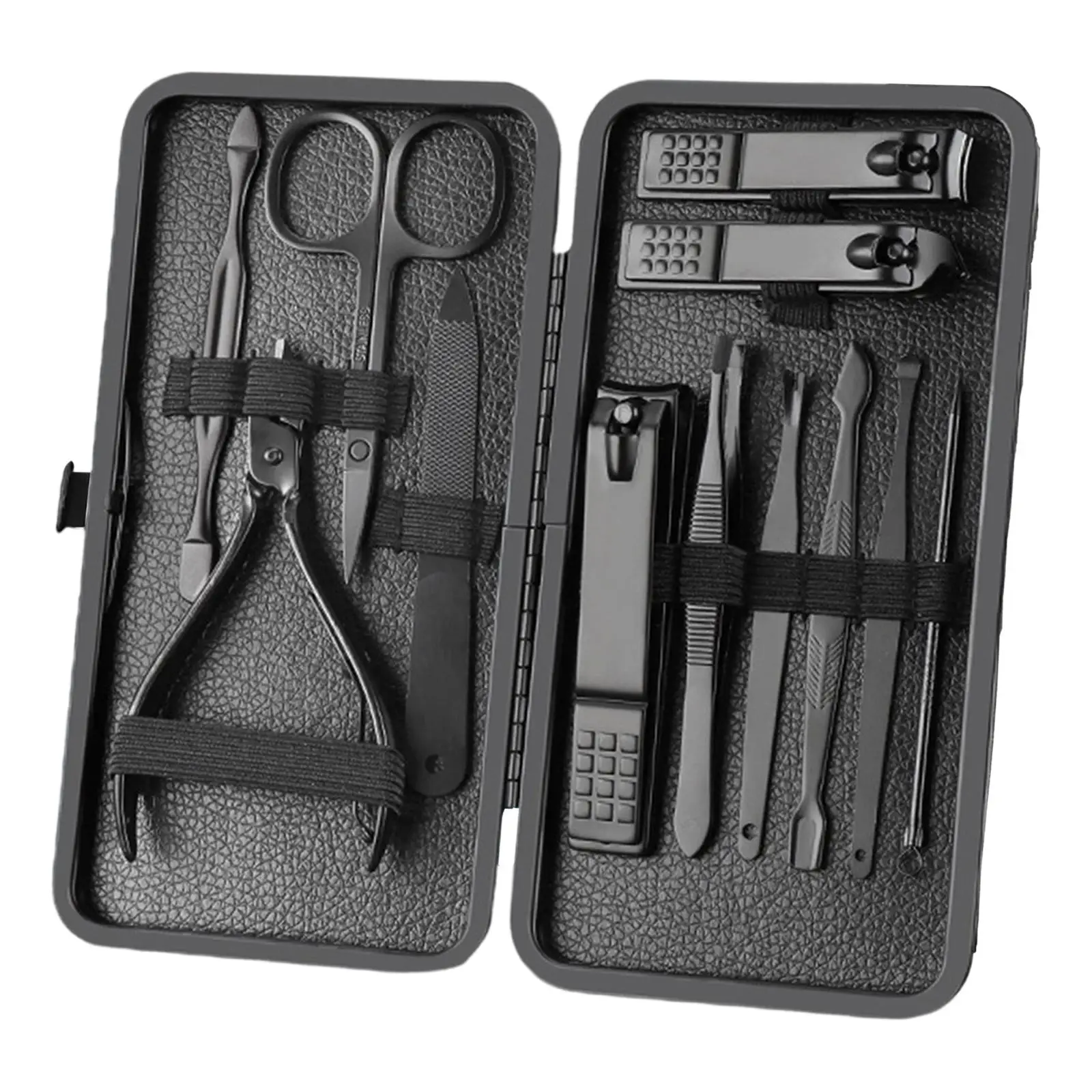 Nail Clipper Set for Men Women,  Case, Stainless Steel Nail , Fingernail Clipper Toenail , Nail File, Sharp Tweezers