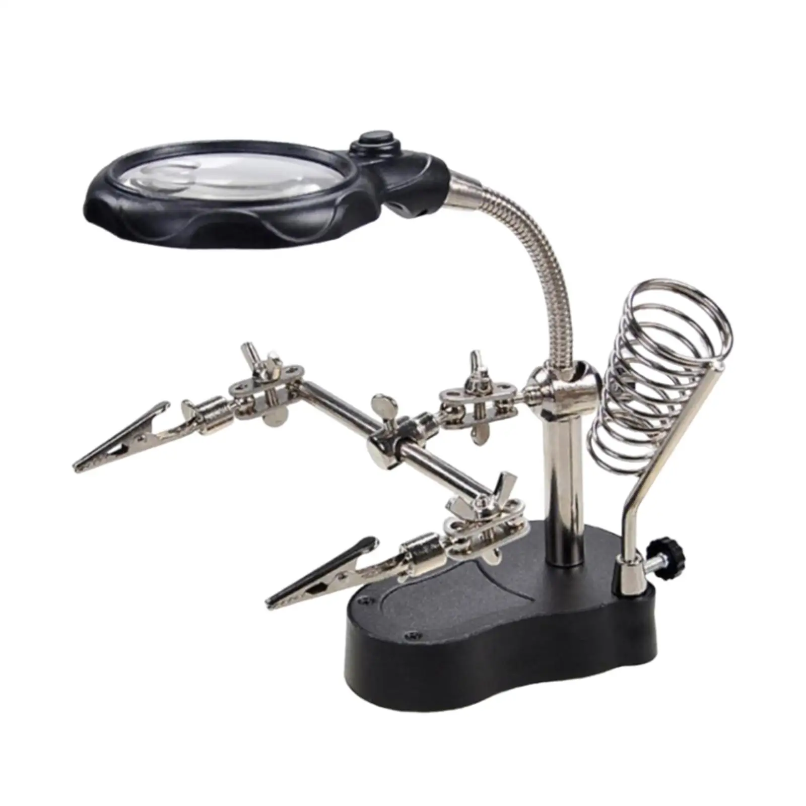 Magnifying Soldering Station Magnifying Desk Lamp Jewelry Making Tools Soldering Repair Tool for Soldering Painting Miniature