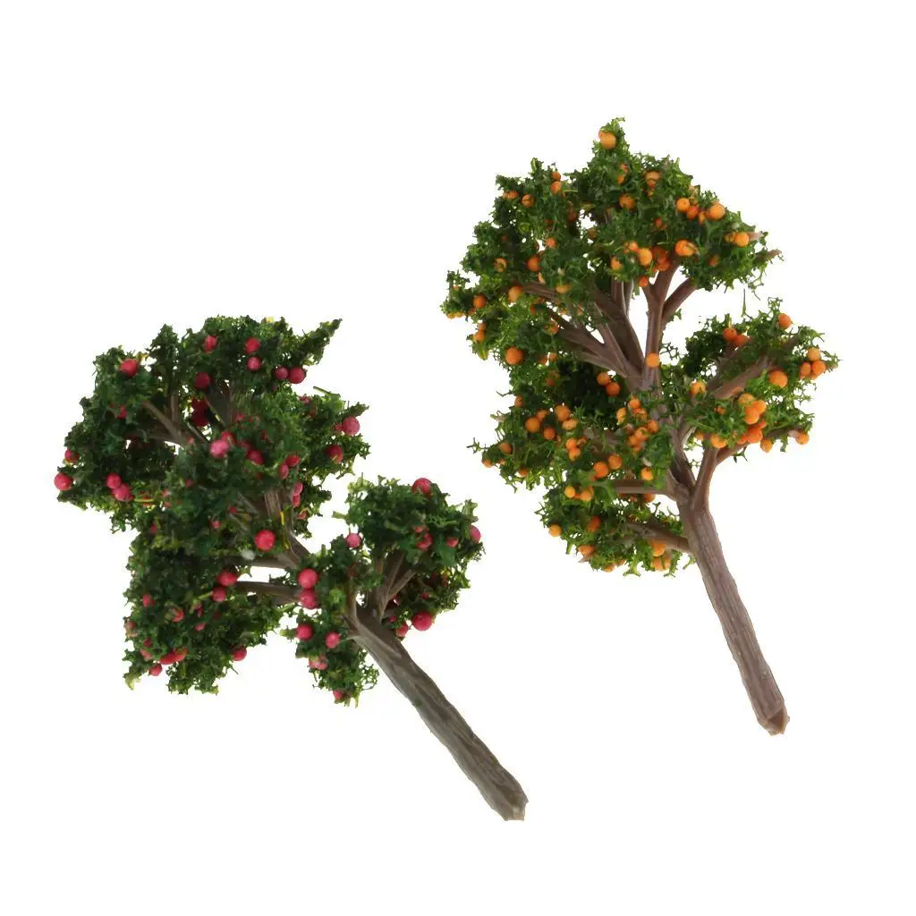 1/12 Doll House Garden Mini Resin Fruit Trees Model Decoration Accessory