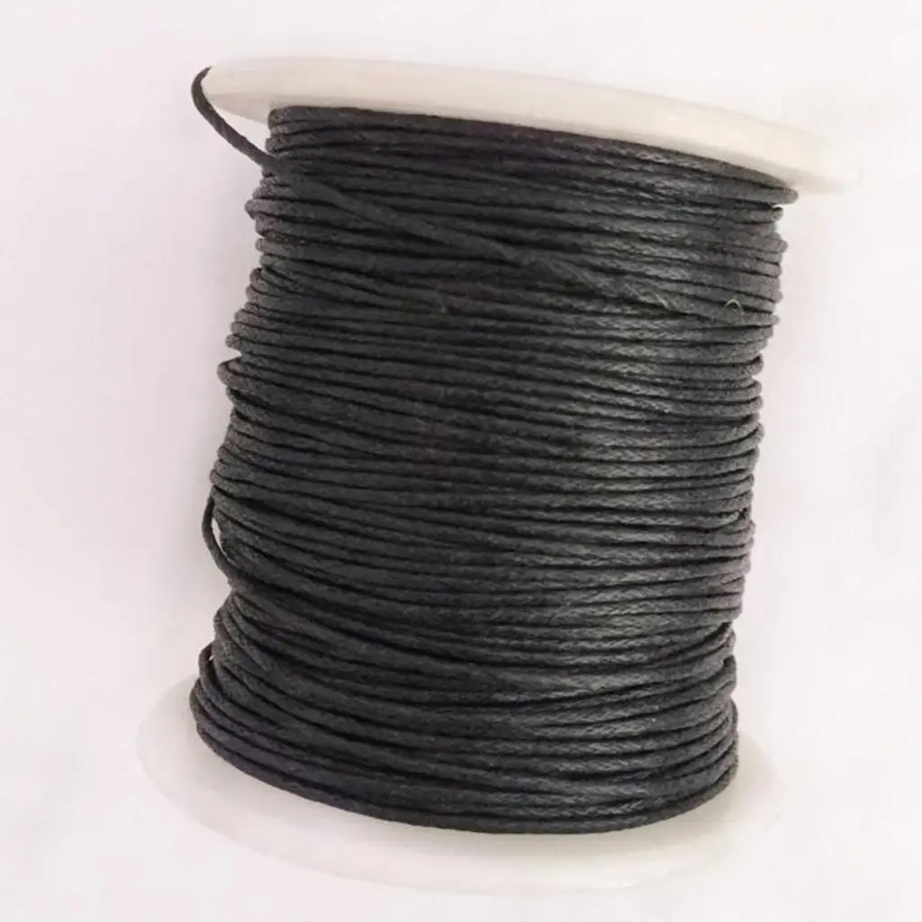 4pcs 80m Waxed Cotton Cord String Thread Rope Spool Jewelry Making Braid DIY