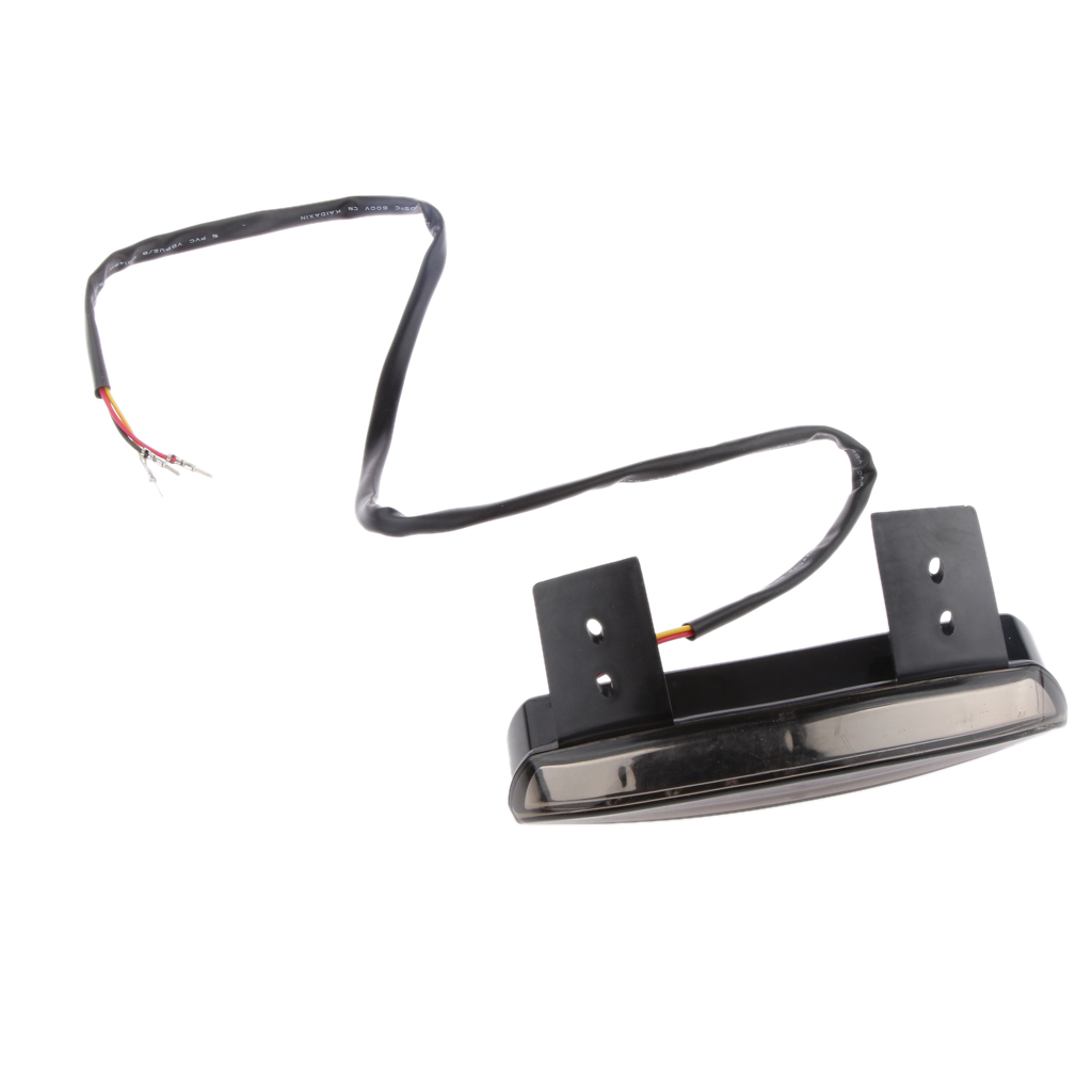 Motorcycle Smoke Chopped Fender Edge LED Stop Tail Brake Light for Harley Sportster XL 883 1200 - LED for High Visibility