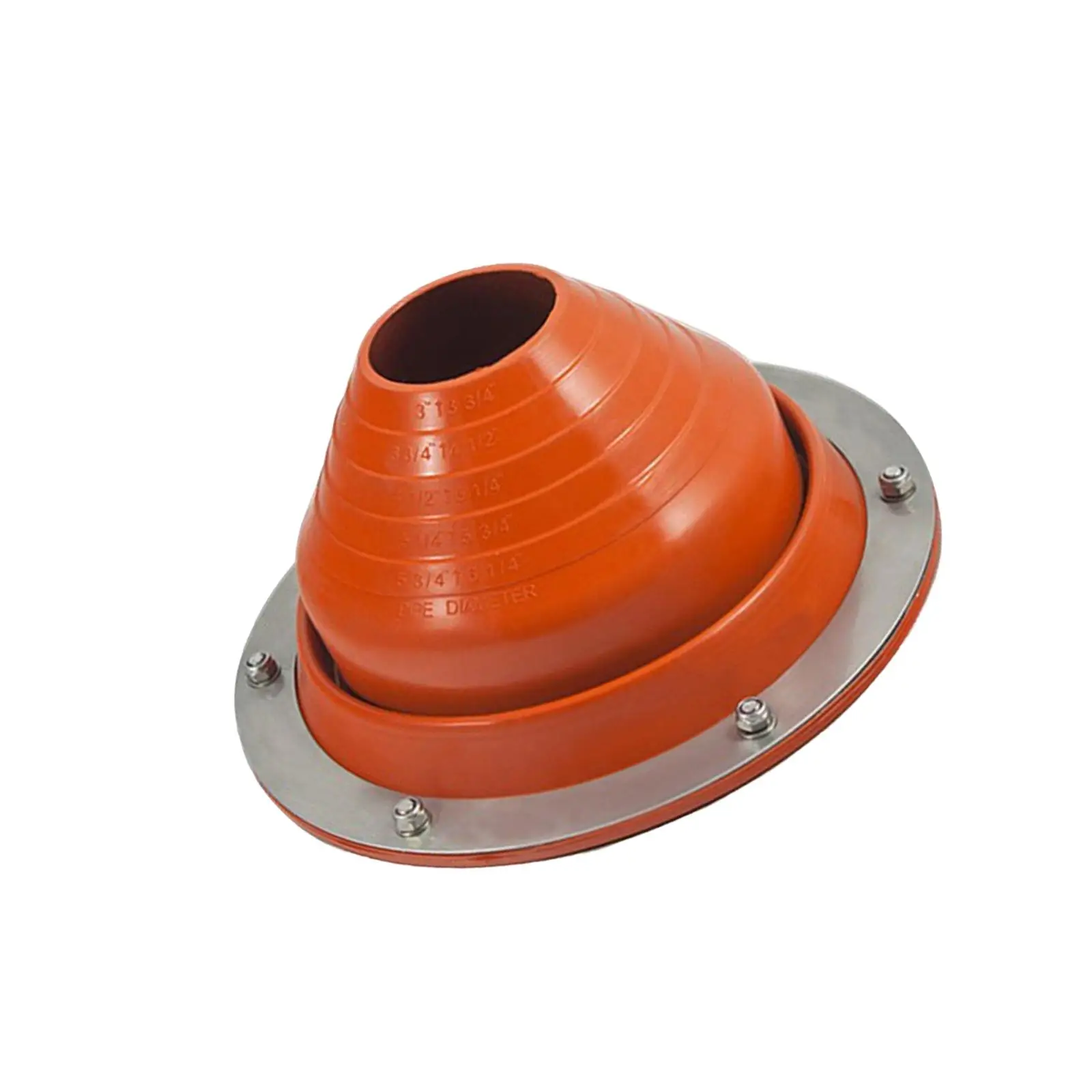High Temperature Silicone Roof Pipe Flashing Suits 75-160mm Diameter Pipes