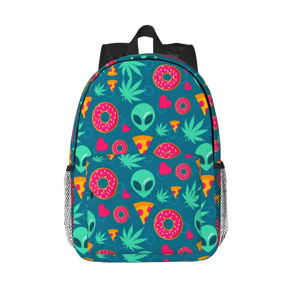 Mochila Padrão Alienígena e UFO Personalizada, Bookbag