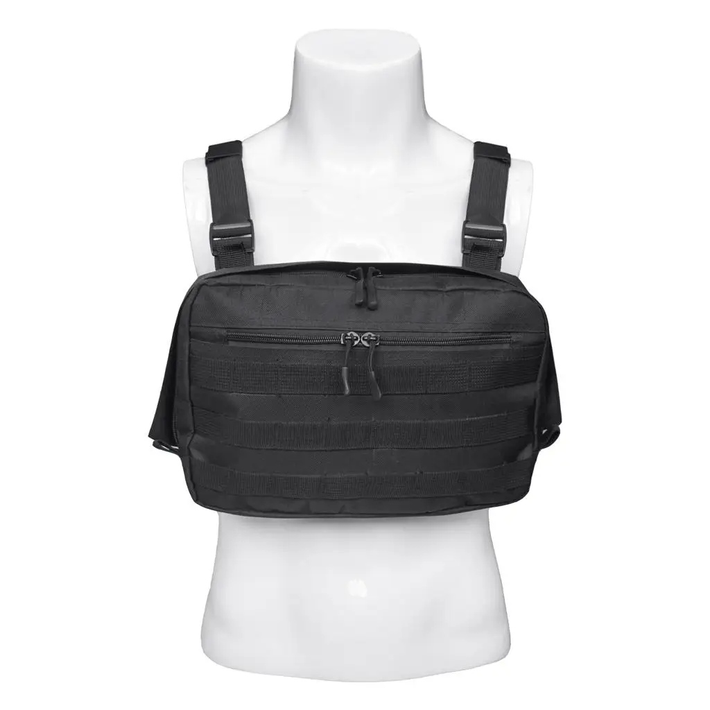 Chest Bag Molle Pouch Radio Chest Harness Front Chest Pouch for Men Women