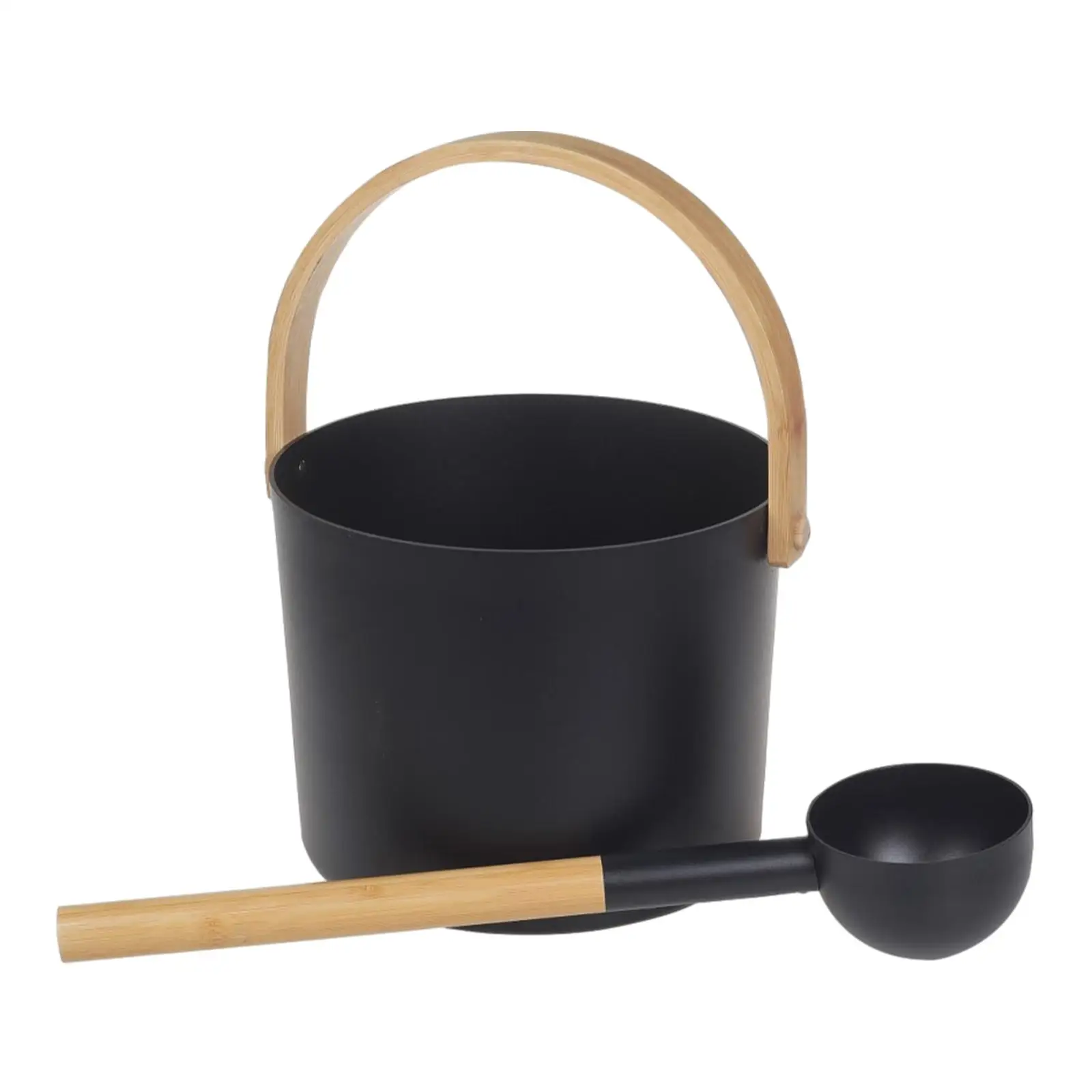 Sauna Bucket with Ladle Durable Sauna Water Bucket for SPA Household Bathtub