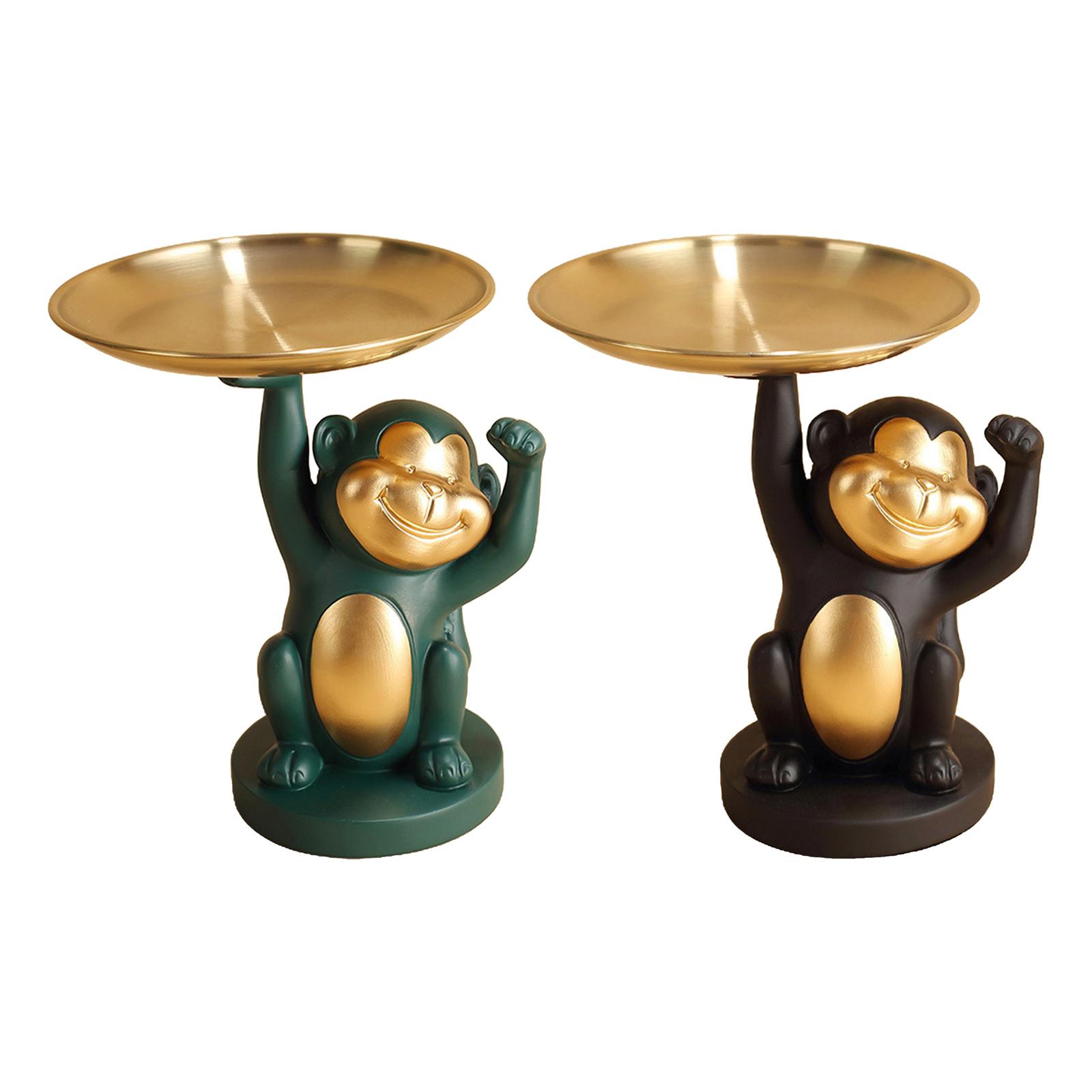 Candy Fruit Tray Cool Monkey Shaped Creative with  Holder Nordic Modern