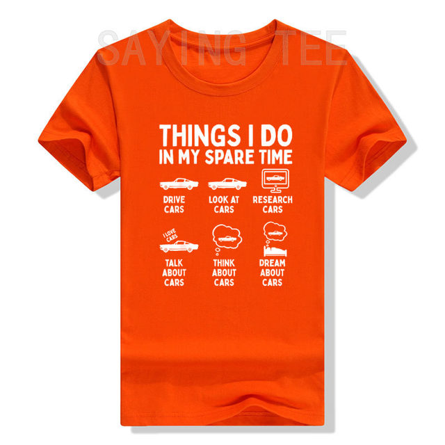 Things I Do in My Spare Time Funny Shirt, Car Guy T-shirt, Car Lover Gift,  Birthday Gift Tee, Gift for Husband, Father, Dad, Muscle Car Tee 