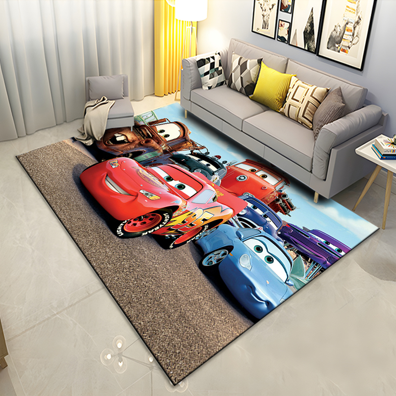 Title 11, Disney Lightning McQueen Car Area Rugs Carpet f...