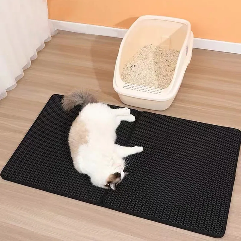 Title 4, Waterproof Pet Cat Litter Mat Double Layer Pet ...