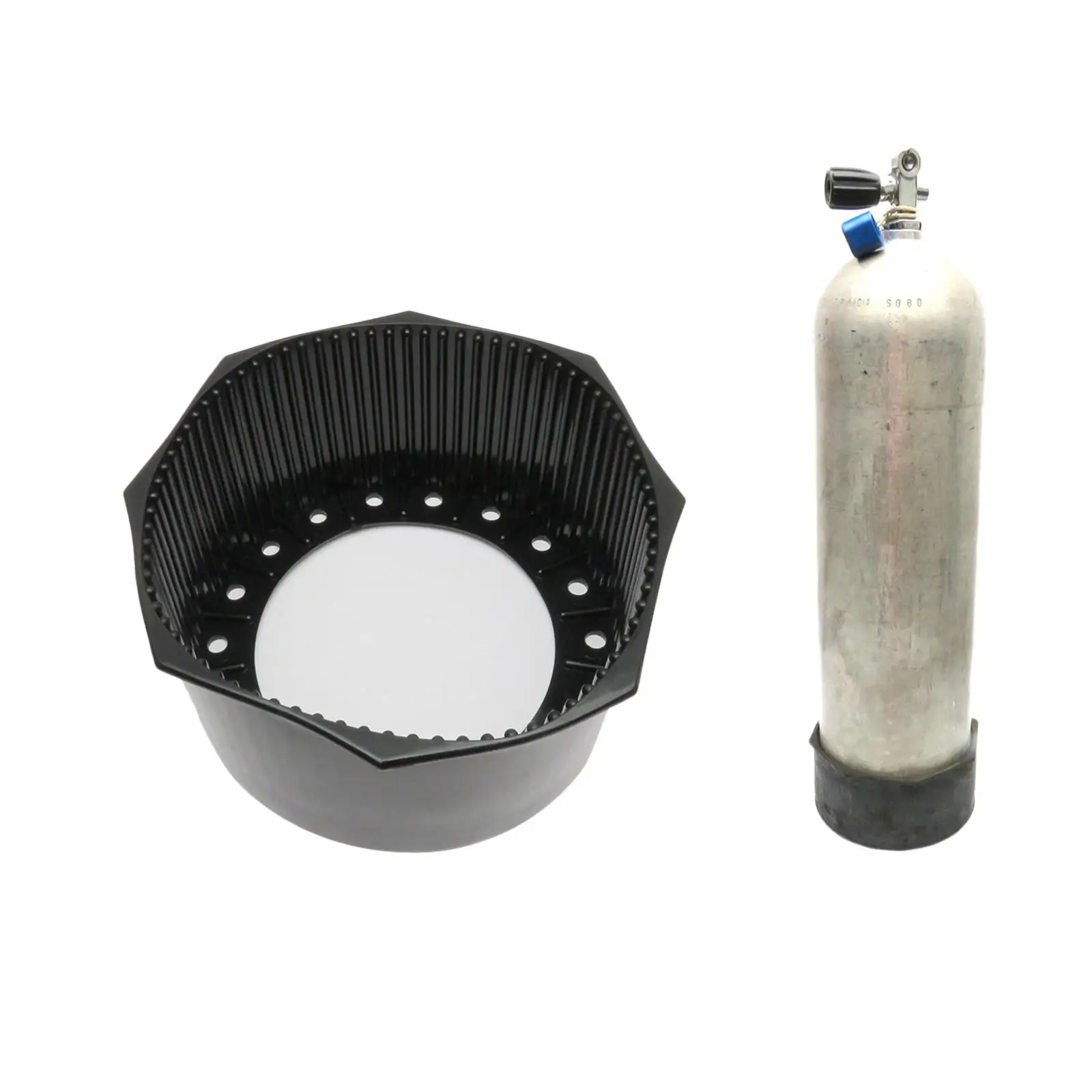 Round Scuba Dive Cylinder Flat Bottom Boot for 12L Aluminum Tank