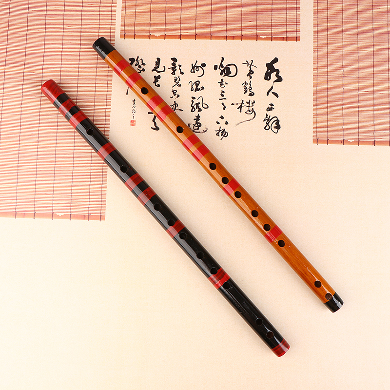 Description Picture 3 of item1Pc Professional Musical Instrument Traditional For Beginner Chinese Style Bamboo Flutes Woodwind Flutes Musical Instruments