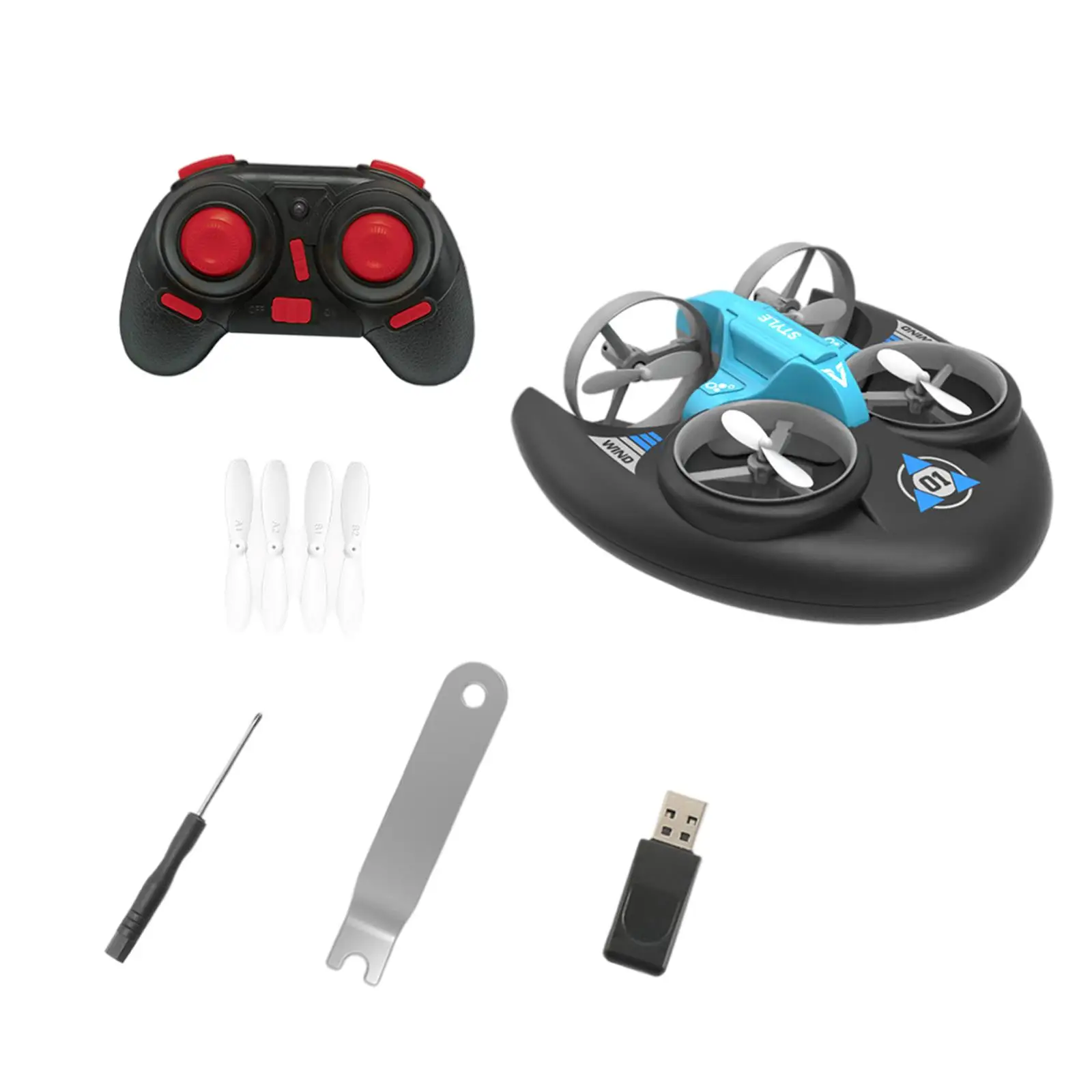 Mini , 3 Modes Rechargeable Remote Control 6CH  Mode  RC Quadcopter, Flying Hovercraft,  Year Old Boys Kids