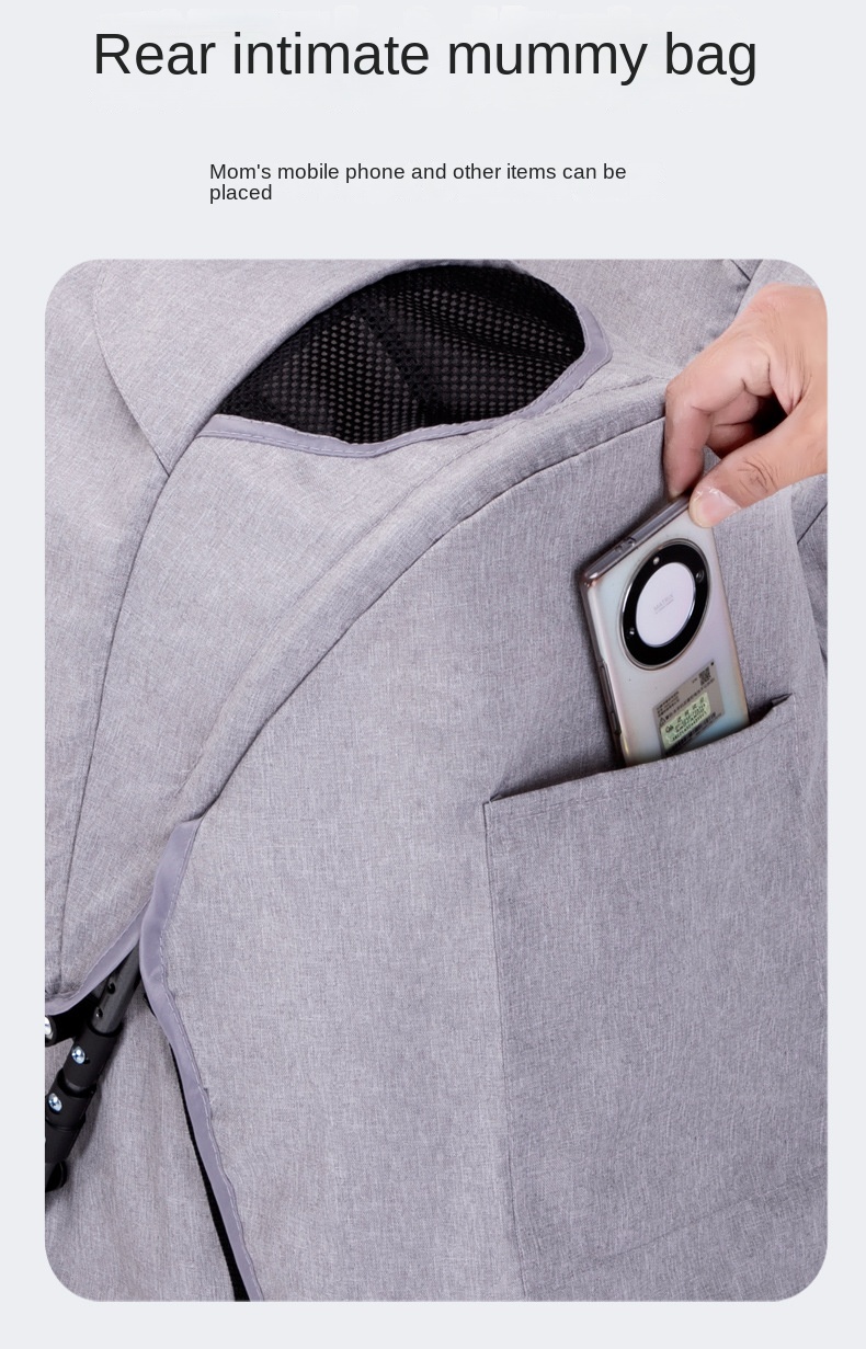 Twin Lightweight Travel Stroller Double Shock Absorbing Stroller Folding Stroller Newborn Baby Two-Way Swivel Seat Baby Stroller