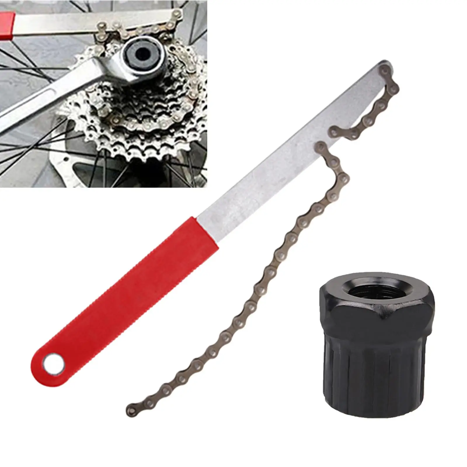 Cassette Cycle Bike Freewheel Chain Whip Sprocket Lockring Remover Tool Repair 