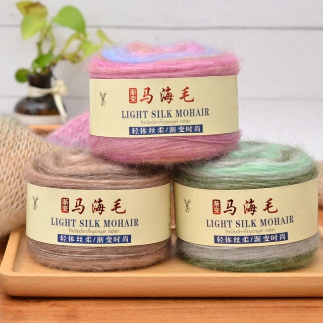 4pcs Mohair Yarn Crochet Cheap Yarns Baby Wool Yarn for Knitting Sweater  166m hilo para tejer a crochet