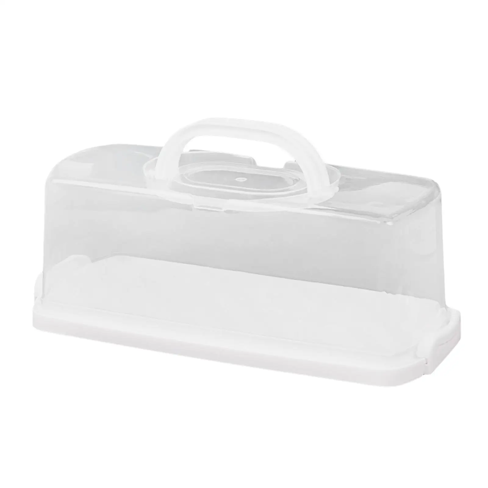 Loaf Bread Box Butter Dish Storage Box Portable with Lid Portable Bread Box with Handle Cake Storage Container for Birthday