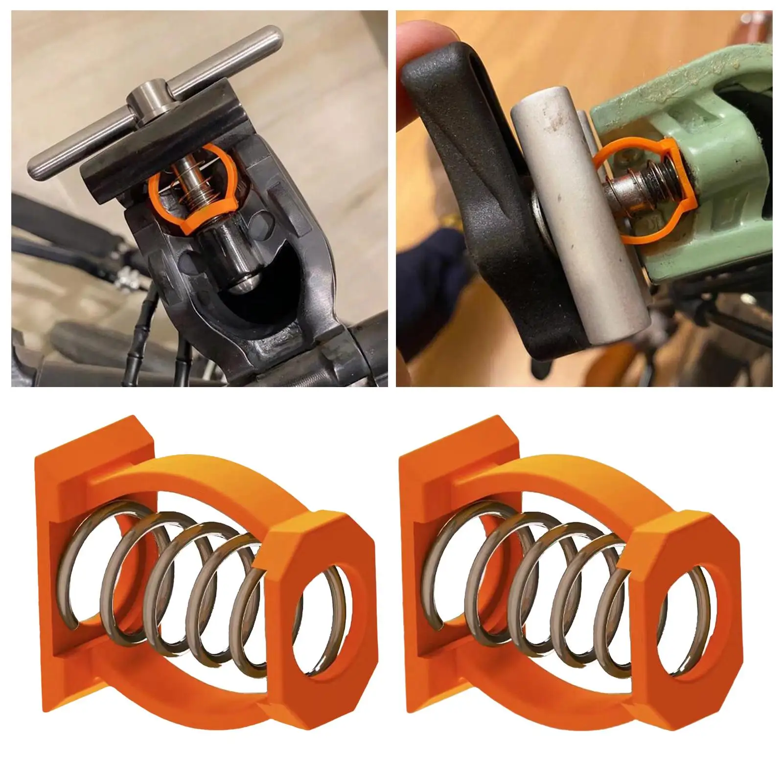 2Pcs Magnetic Hinge Clamp Plate for Folding Bike Bicycle C Clamp Plate Lightweight 29.5G Aluminum Alloy