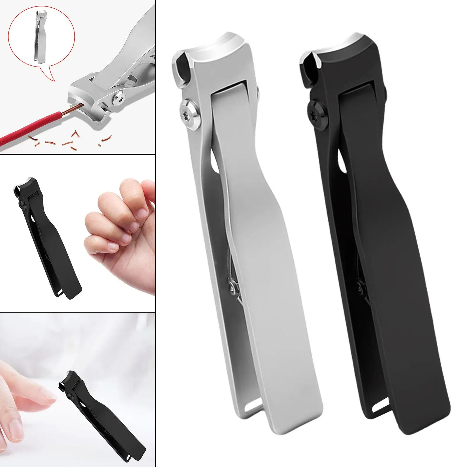 Nail Clippers Nail Trimmer Wide Opening Premium Heavy Duty Zinc Alloy Fingernail & Toenail Clippers Nail Cutter for Thick Nails