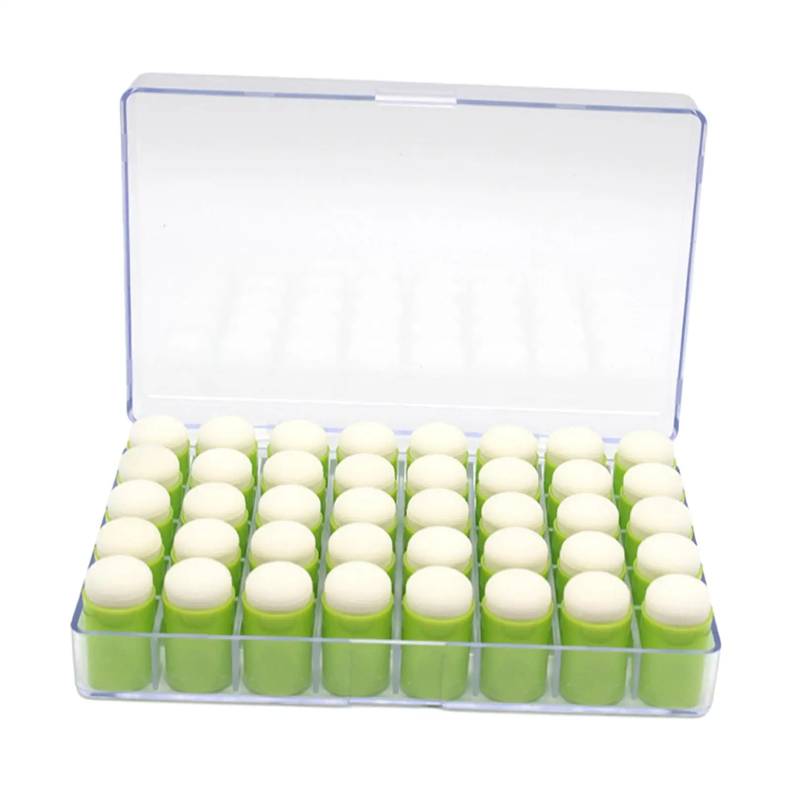 40Pcs Finger Sponge Daubers Blending Sponge for Drawing with Storage Box for Ink Crafts Arts Craft Card Making Chalk Tool