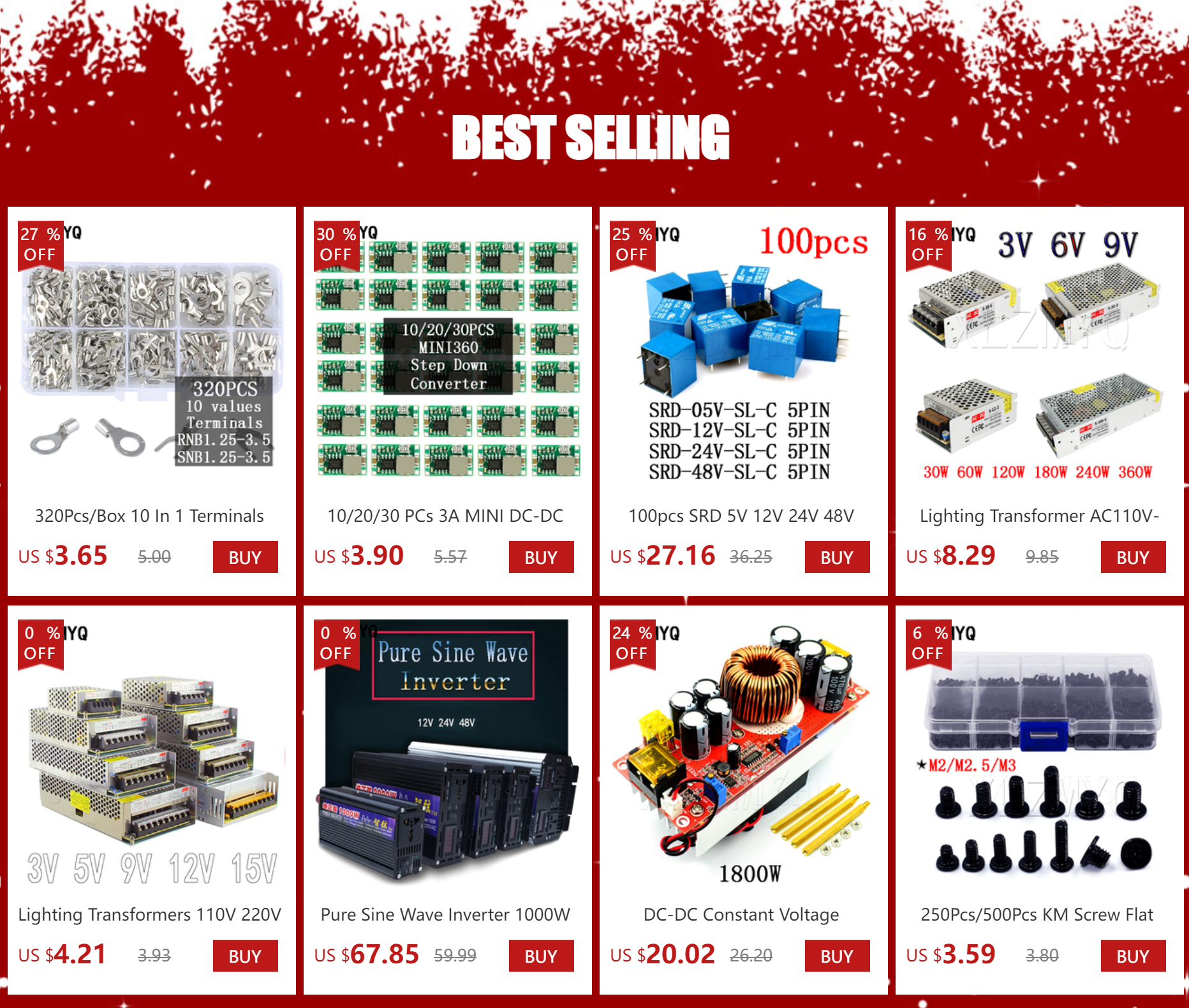 1.25V-12.5V Step-down PCB Board LM317