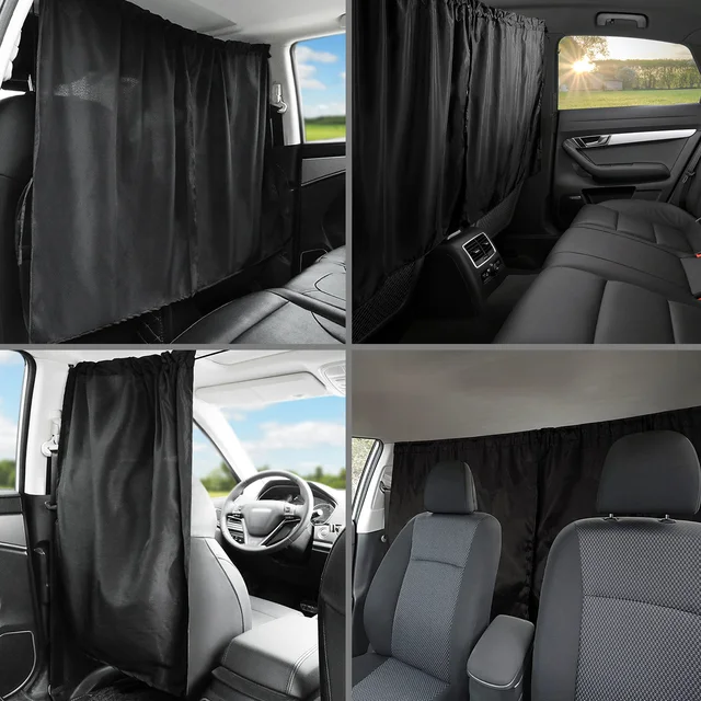 Auto-Trennvorhänge Privatsphäre Auto-Fenster-Jalousien Verdunkelung für  Raumteiler, Auto-LKW-Vorhang-Trennwände für Innen-Sonnenschutz