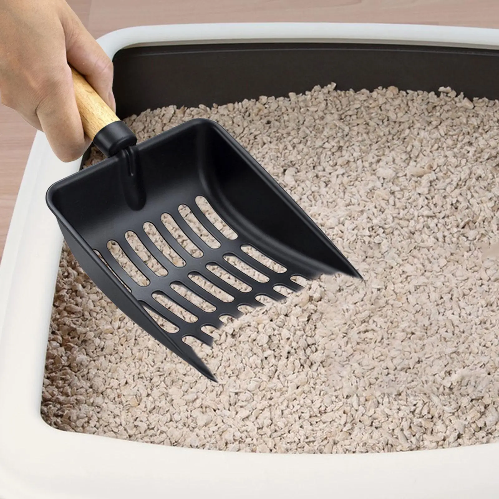 Cat Litter Spoon Deep Sifting with Handle Portable Cat Litter Sifter Shovel