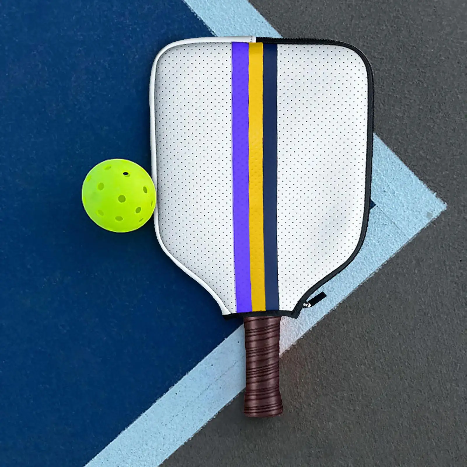 Racket Sleeve Zipper Accessories Waterproof Pouch Neoprene Pickleball Paddle Cover Holder for Sports Exercise Training Women Men