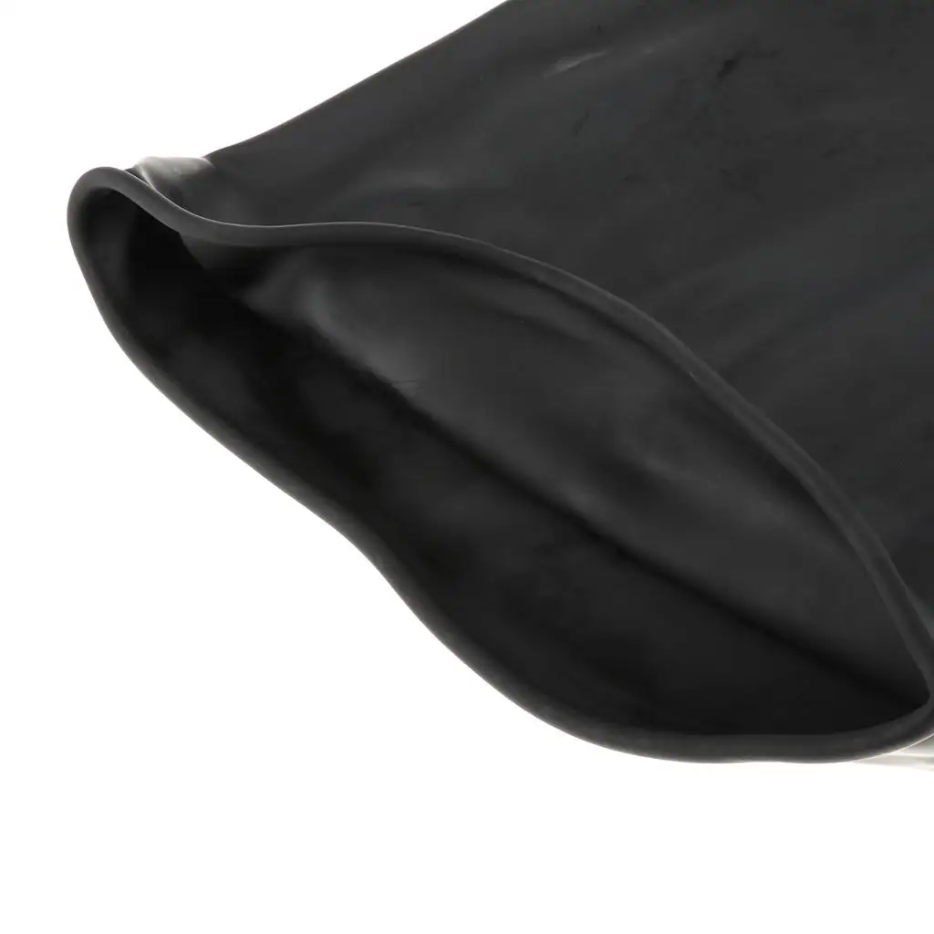 1 Pair 60cm Industrial Anti Chemical  Alkali Rubber Gloves Accs Black