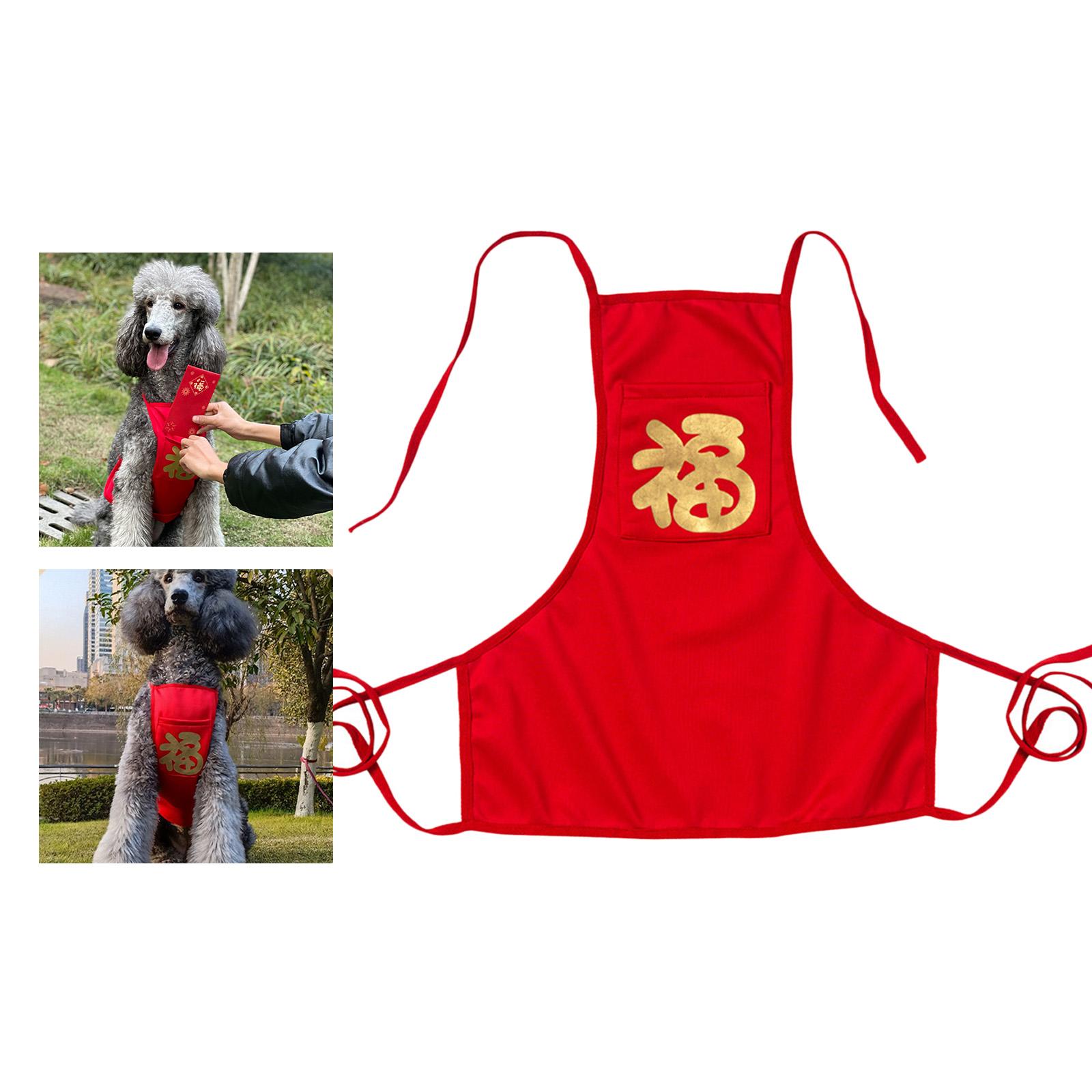 Adorable Dog Clothes Pet Vest Cat Jacket Clothing with Pocket Puppy Costume Party Kitten New Year