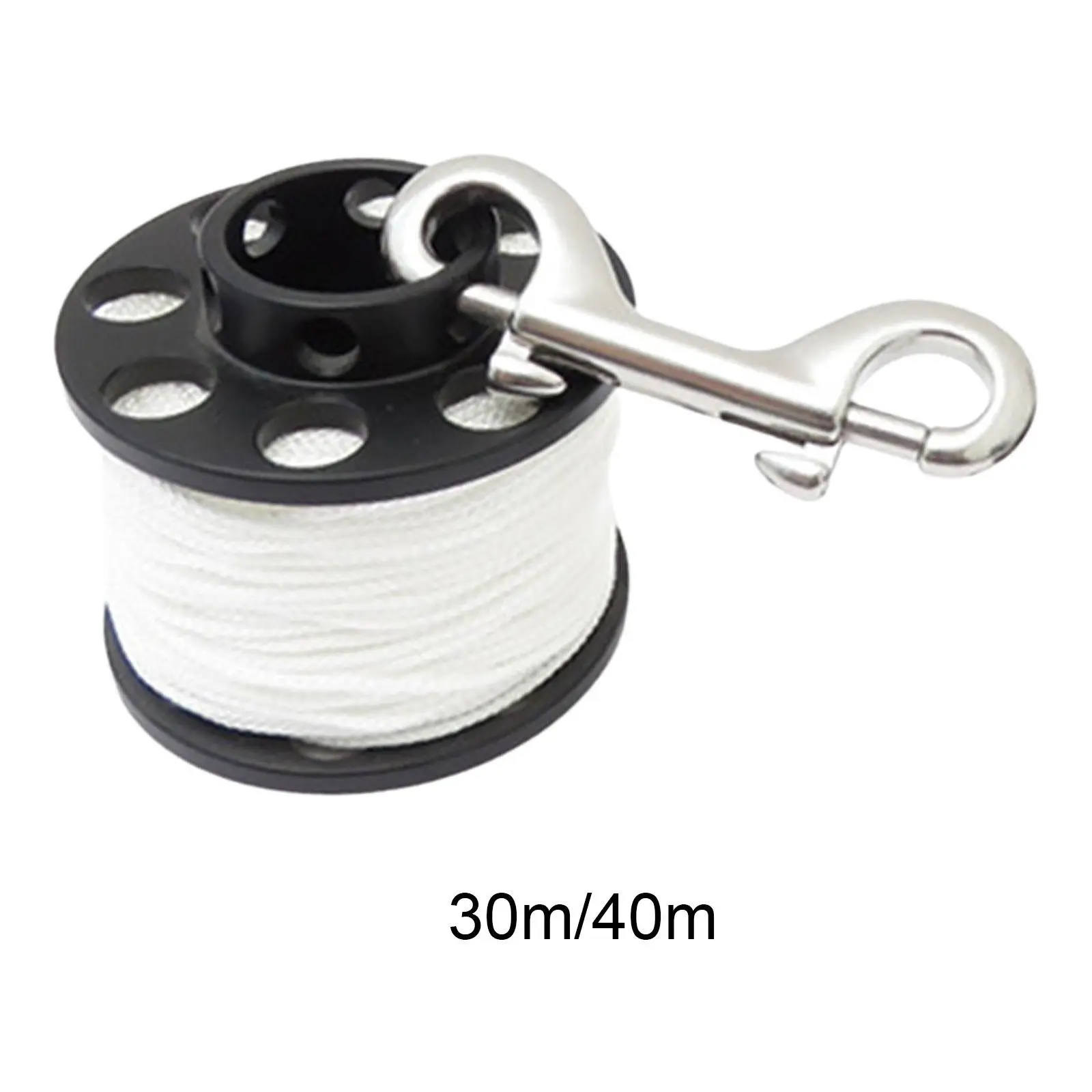 Scuba Diving Reel with Clip White Line for Spearfishing Underwater Equipment