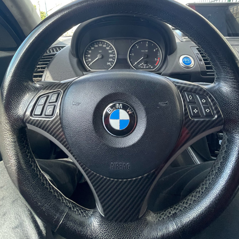 Auto Innere Lenkrad Panel Abdeckung Rahmen Trim für BMW E90 3 Serie 2005 - 2012 für BMW E87 1 Serie 2004-2011 Acc. – Detail 2