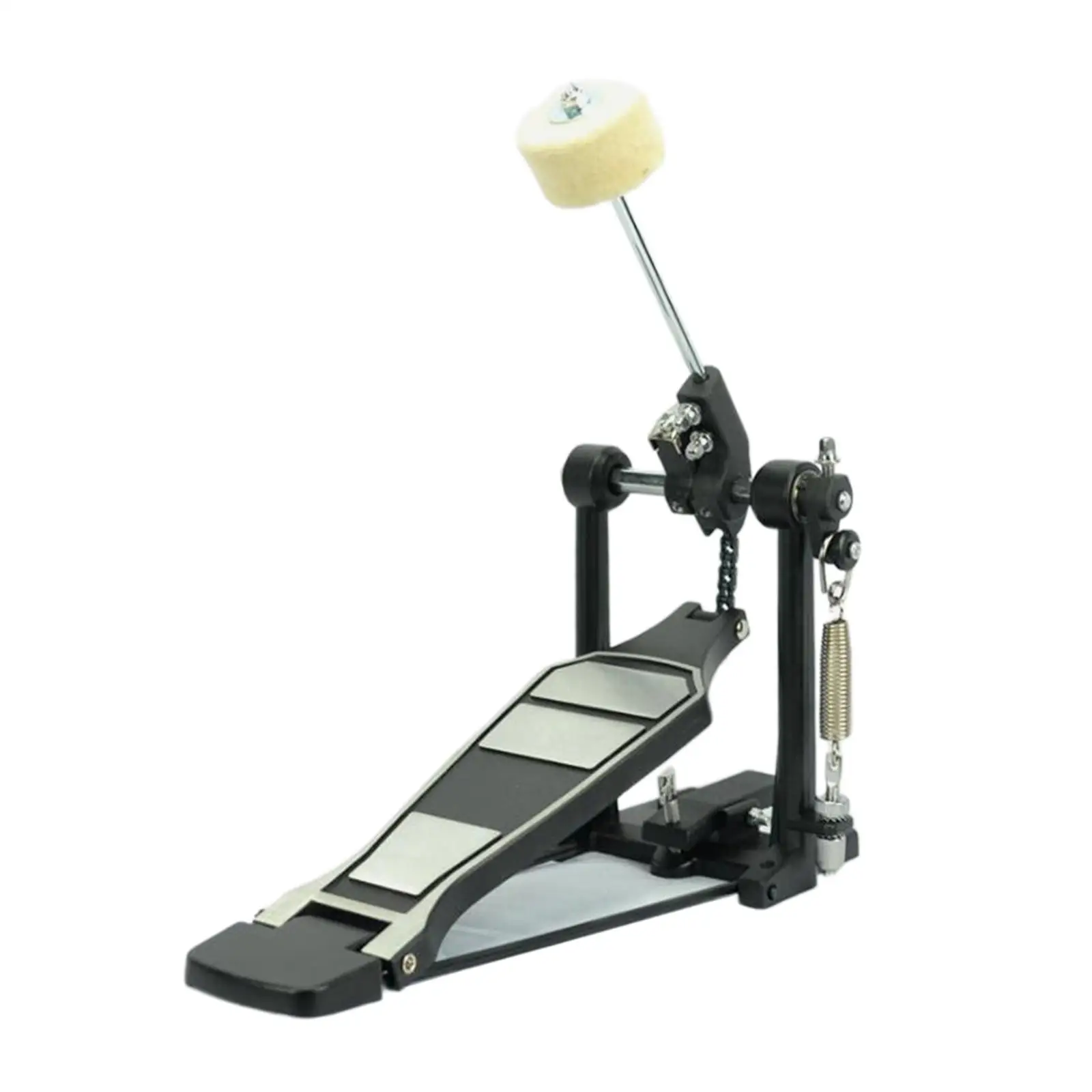 Bass Drum Pedal Portable Stable Chain Drive Drum Step for Drum Set Instrument for Electronic Drums Drum Foot Pedal Beater