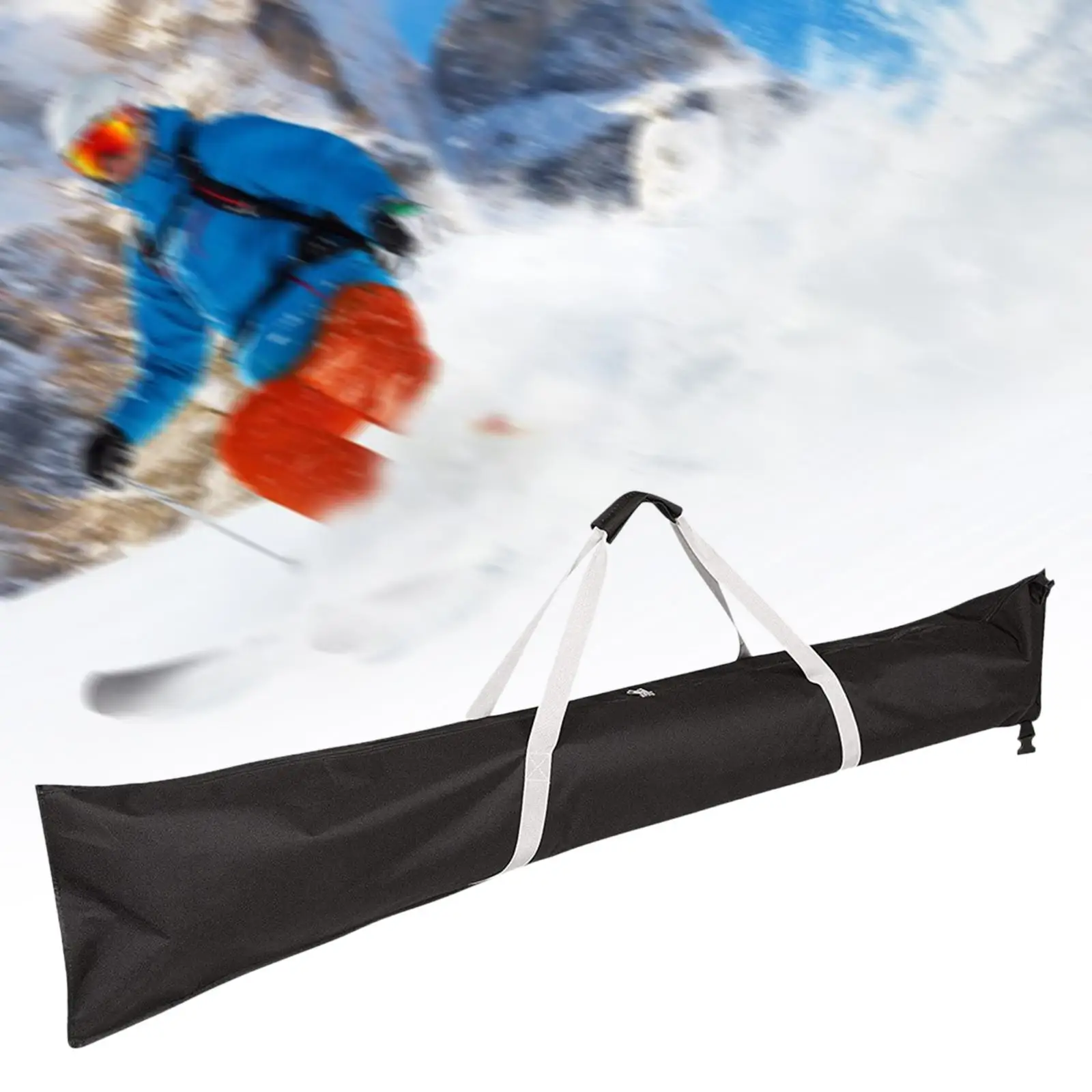 Ski Bag Men Women Adjustable Transport Skis Gear Portable Durable Snowboards Poles Bag for Gloves Outdoor Skiing Winter Sports