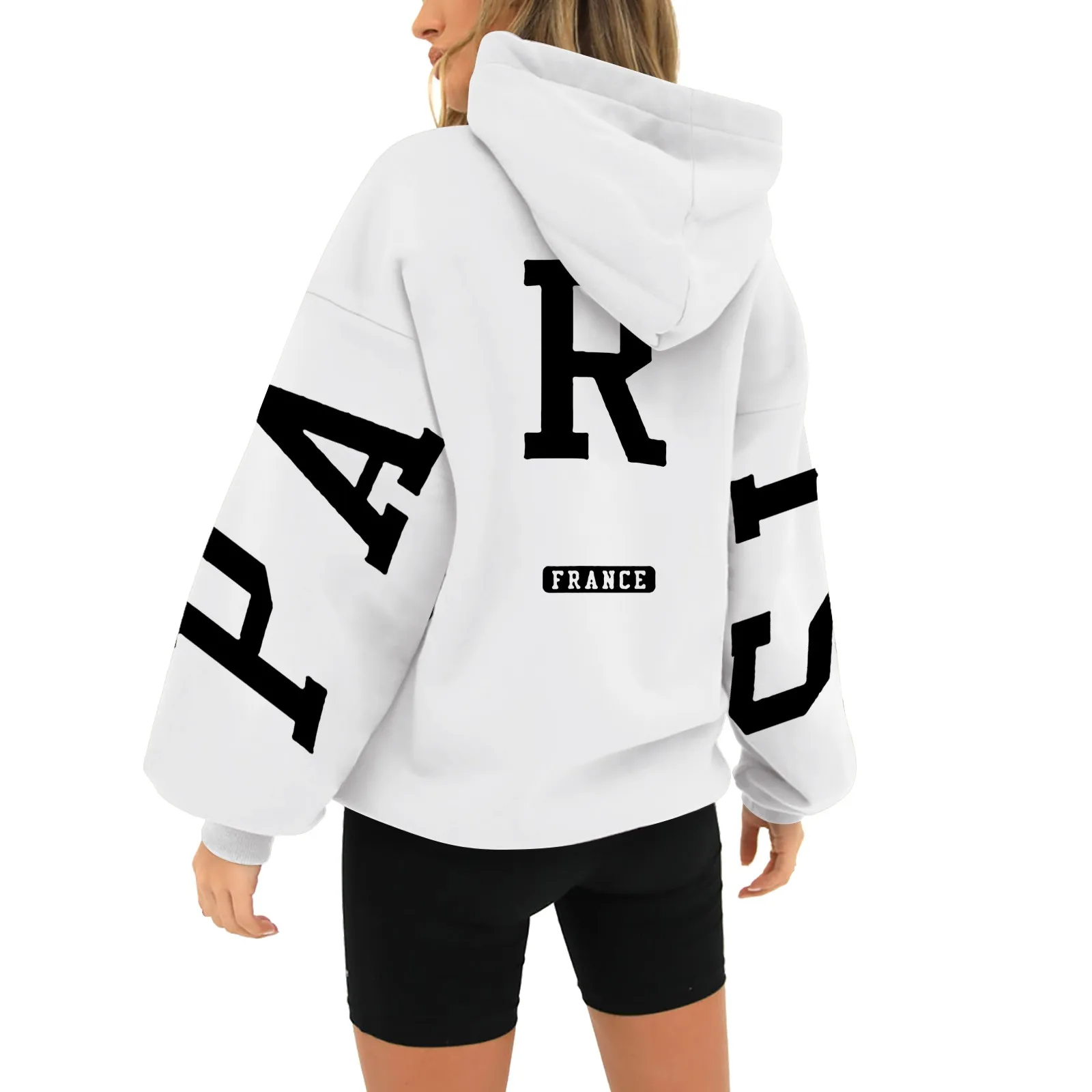 Paris France Printed Sweatshirt Hoodie for Women - true deals club