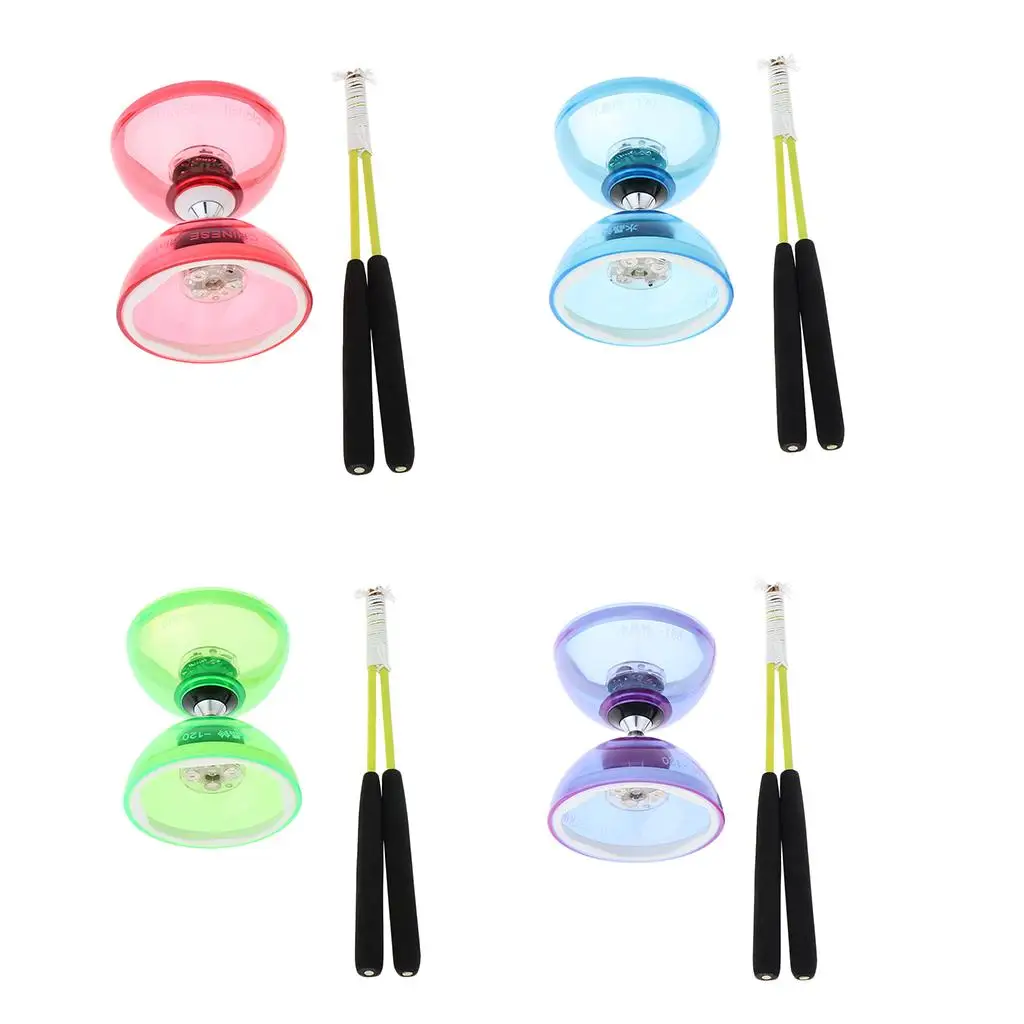 Triple Bearing Diabolo LED Leuchten Chinesischen Yoyo Spielzeug für Kinder 