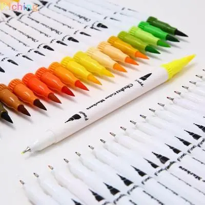 Ohuhu 36 Colors Art Markers, Dual Tips Coloring Brush Marker
