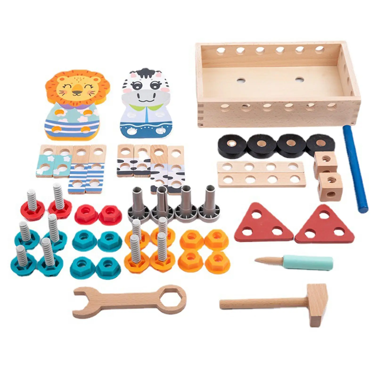Pretend Game Toolbox DIY Construction Toy for Role education Preschool