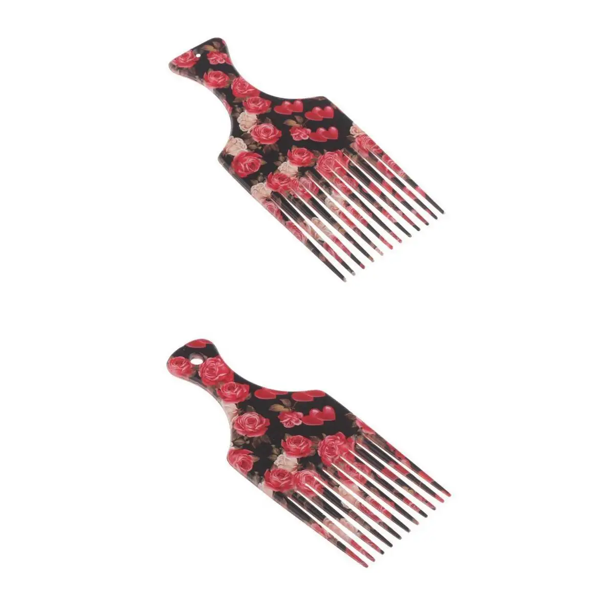 2 Pcs Men Women Oily Hair Comb Hairdressing  Hairstyle Brush Tools