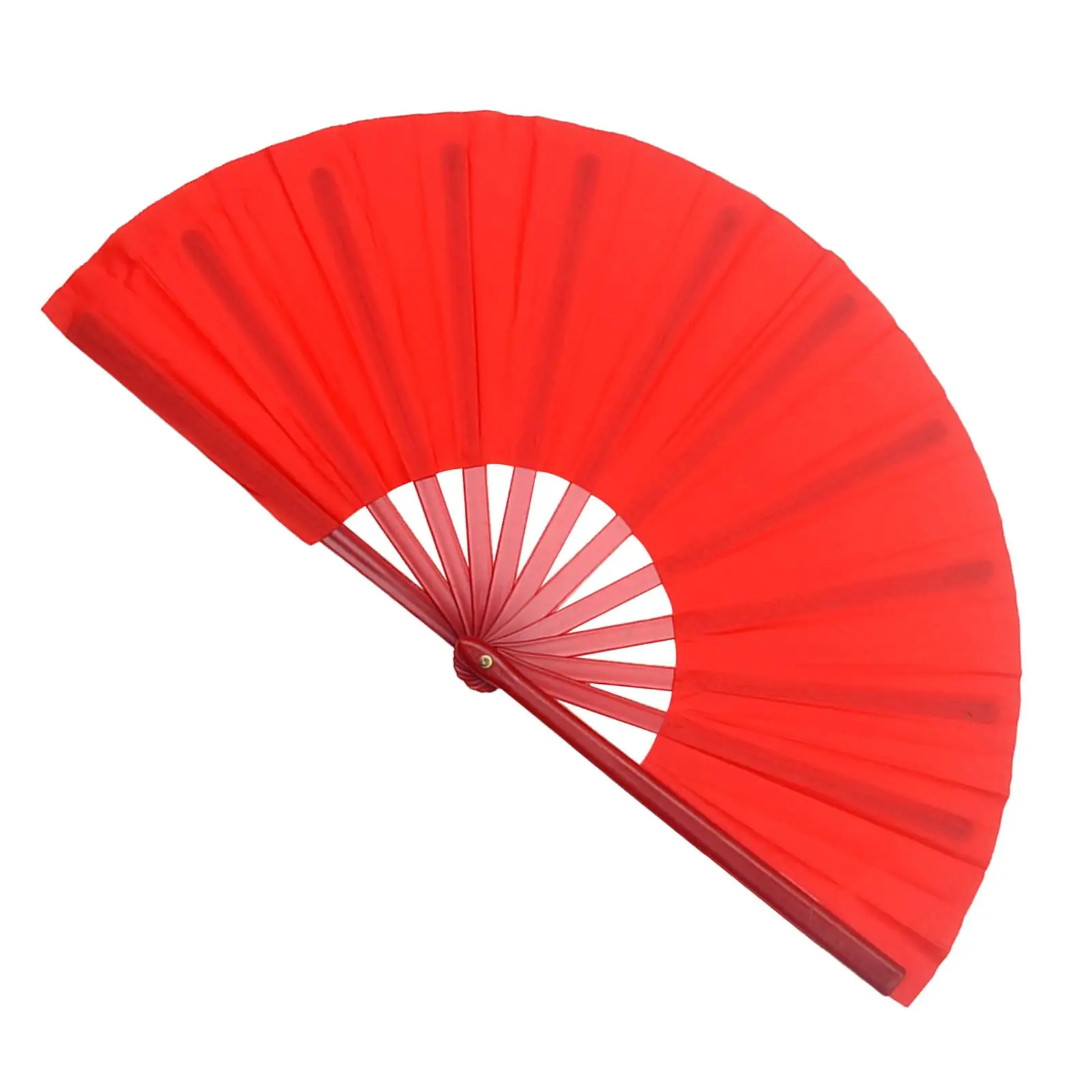 Folding Fans Red Decorations Tai Ji Gong fu Hand Fan for Performance Stage Fitness show