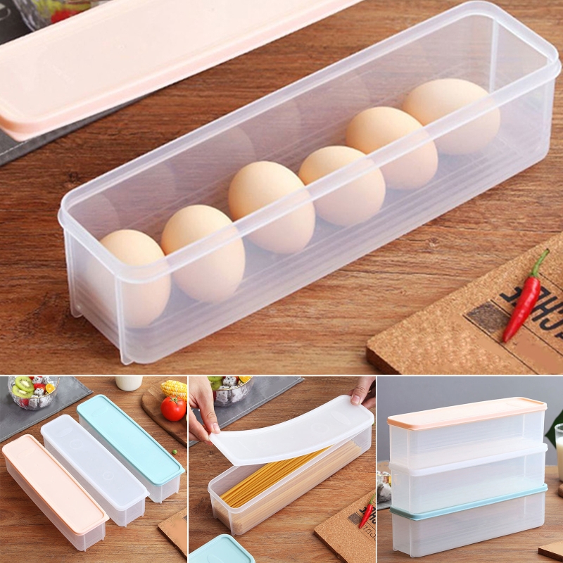 Boîte Hermétique Pour Pâtes Et Spaghetti - 1,2 L Transparente - Rangement Frigo Gain De Place