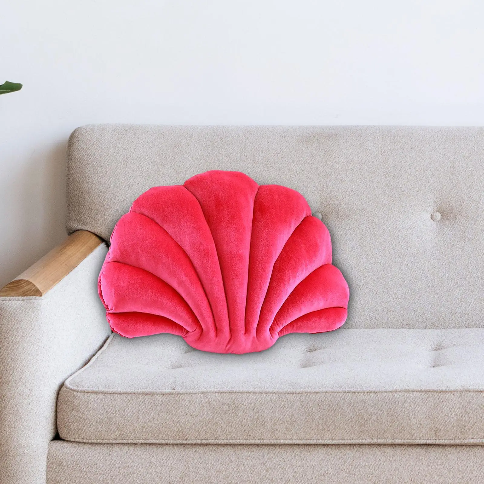 Seashell Decorative Pillow shell Pillow Cute Throw Pillow Ornament Wear Resistant for Couch Bed Size 34cmx25cm Firm Stuffed