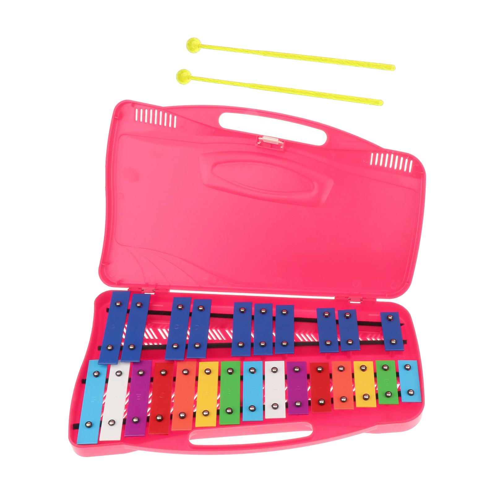 Professional 25 Note Xylophone Perfectly Tuned Glockenspiel for Beginners Preschool Baby Children Percussion Instruments