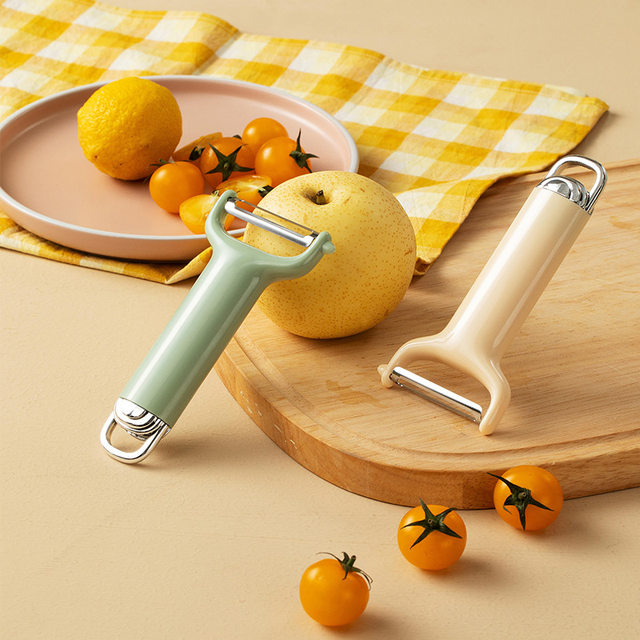 1pc Multifunctional dual use stainless steel face peeler vegetable