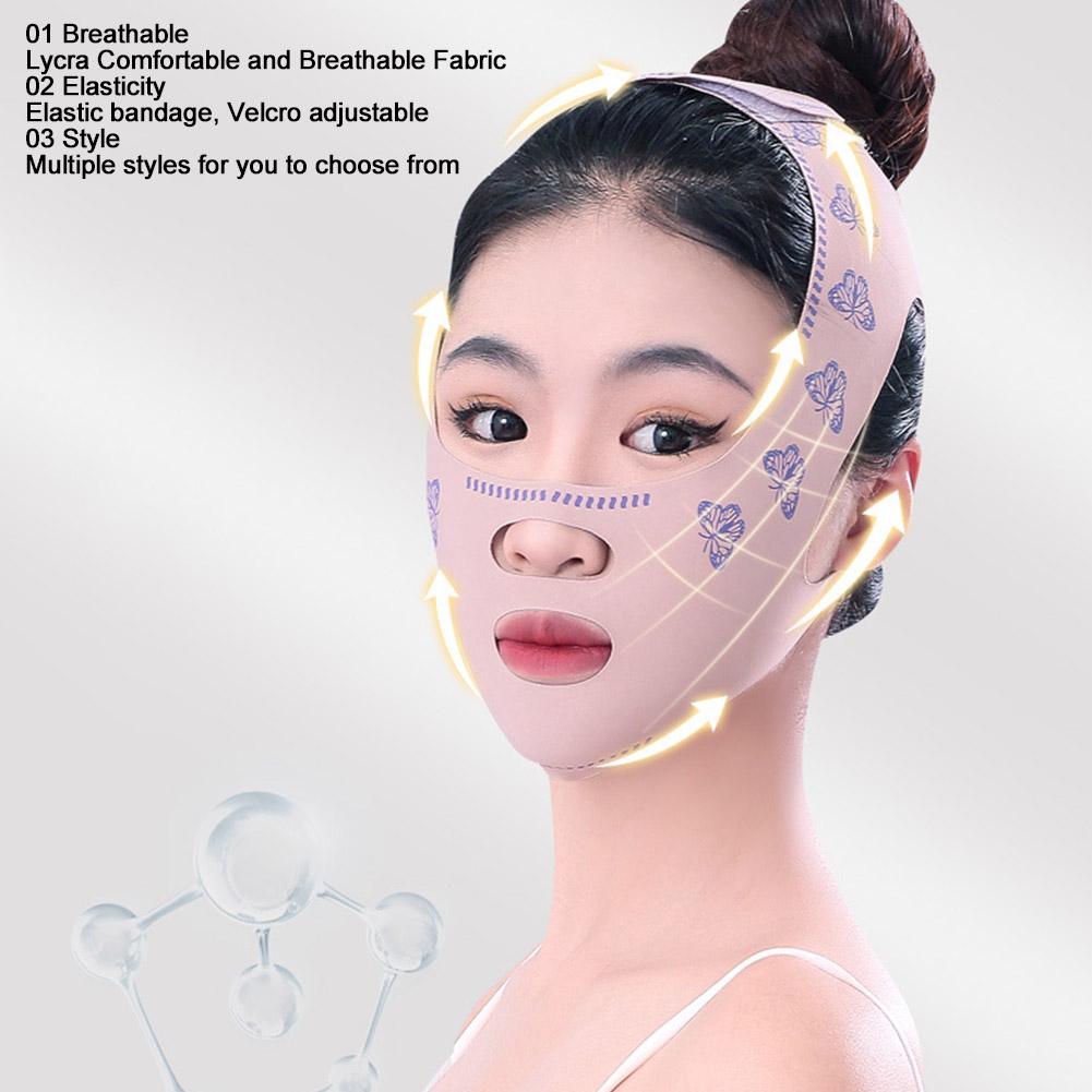 Best of V Face Shaping Bandage Lift Up Face Thin Mask Reduce Double Chin Elastic Breathable V-Line Anti Wrinkle Face Bandage Face Care Reviews & Tips - Image 2