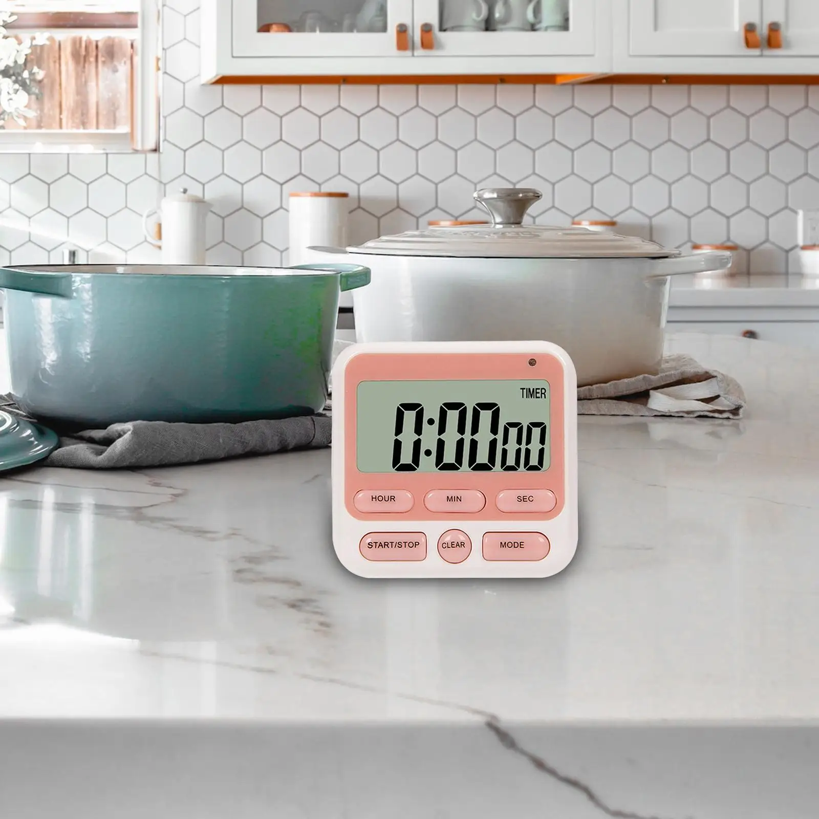 Digital Kitchen Timer Segmented Cooking Timer Memory Function Multifunctional Large Display for Baking Office Sports